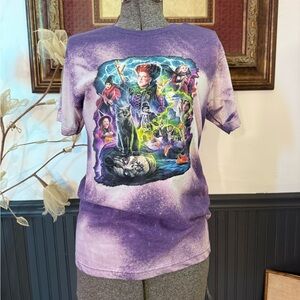 Hocus Pocus Halloween Colorful Graphic Tie Dye Tshirt ~ Size Small 🍄